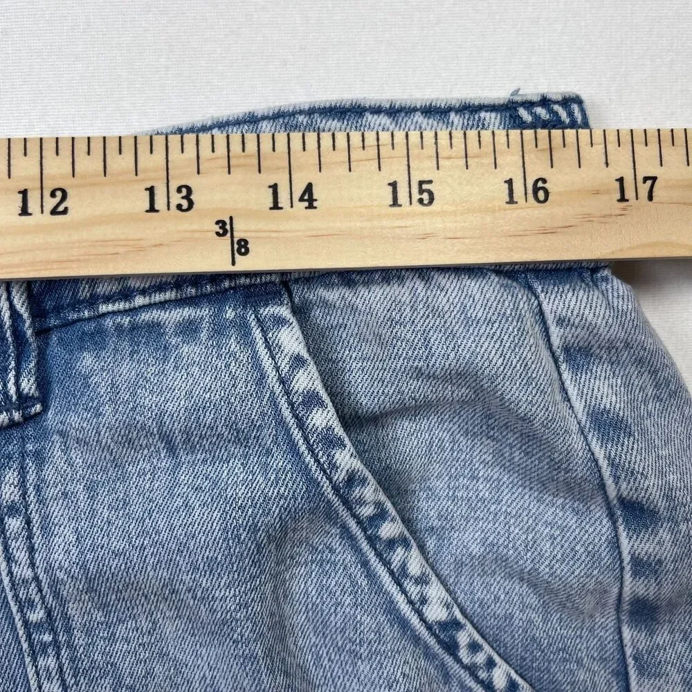 Sincerely Jules Jeans Womens 9 x 29 Blue Denim Lyocell Pockets Mid-Rise Wide Leg